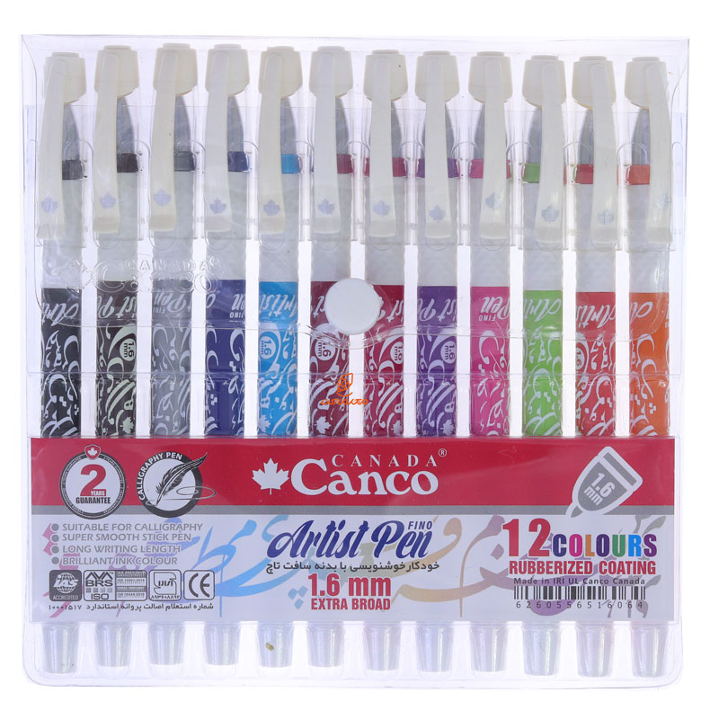 خودکار 1.6 رنگی 12 عددی مدل فینو خوشنویسی کنکو CANCO