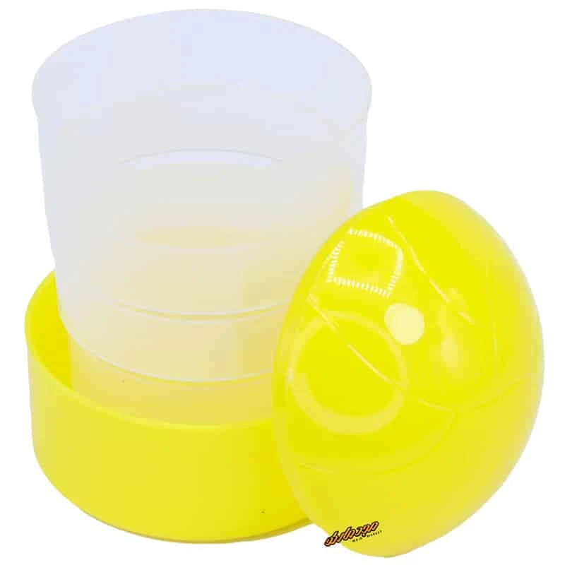 لیوان تاشو زرد طرح توپ والیبال Home&School (2)