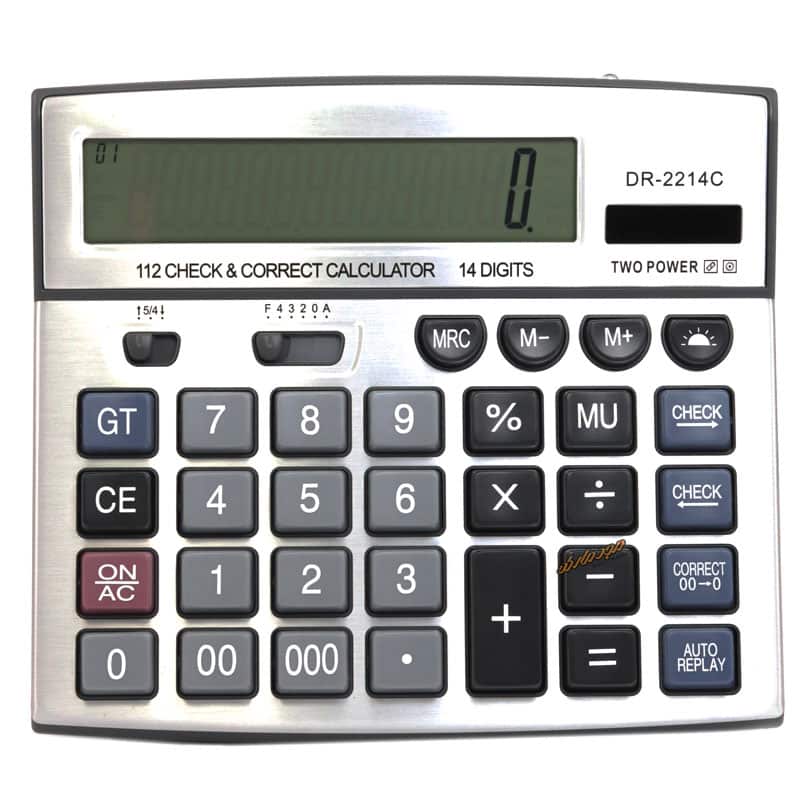 ماشین حساب رومیزی 14 رقم مدل DR-2214C