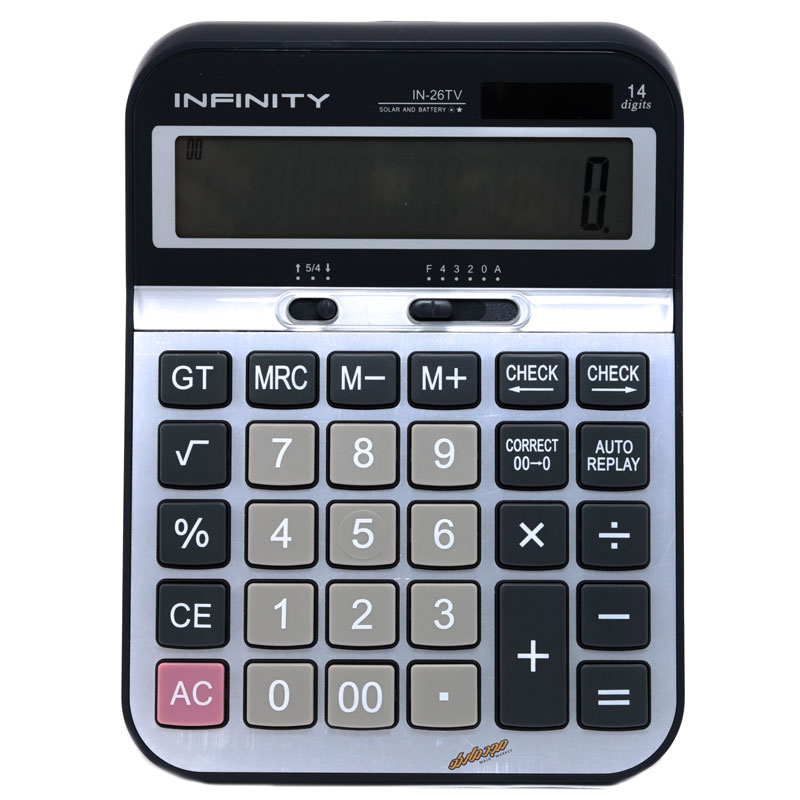 ماشین حساب رومیزی 14 رقم اینفینیتی مدل INFINITY IN-26TV