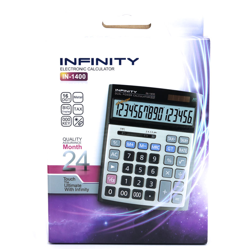 ماشین حساب رومیزی 16 رقم اینفینیتی مدل INFINITY IN-1400 (2)