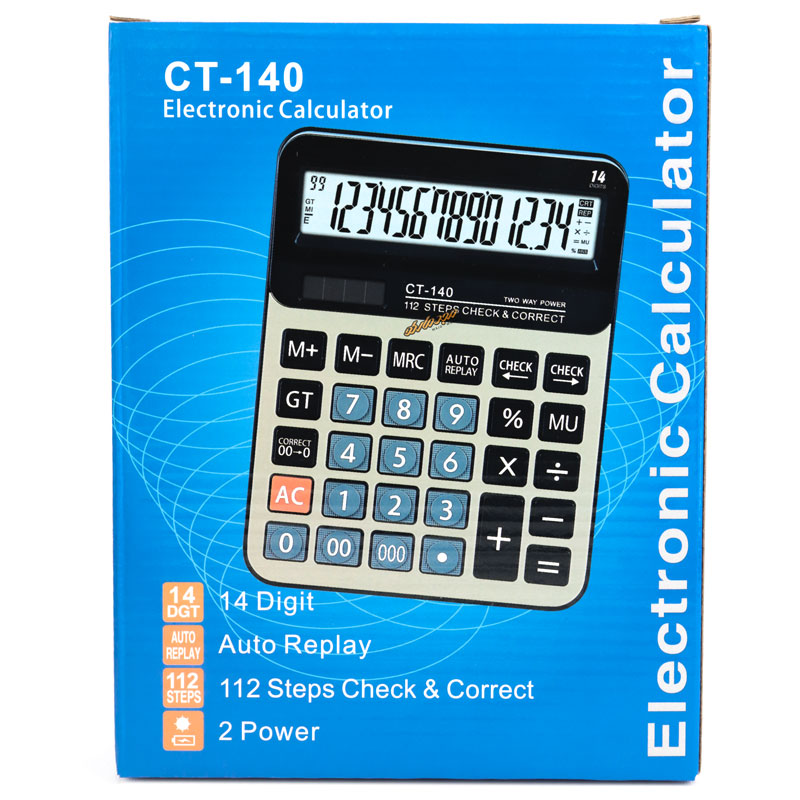 ماشین حساب رومیزی 14 رقم مدل CT-140 (2)