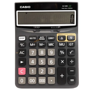 ماشین حساب رومیزی 12 رقم طرح کاسیو مدل DJ-120D