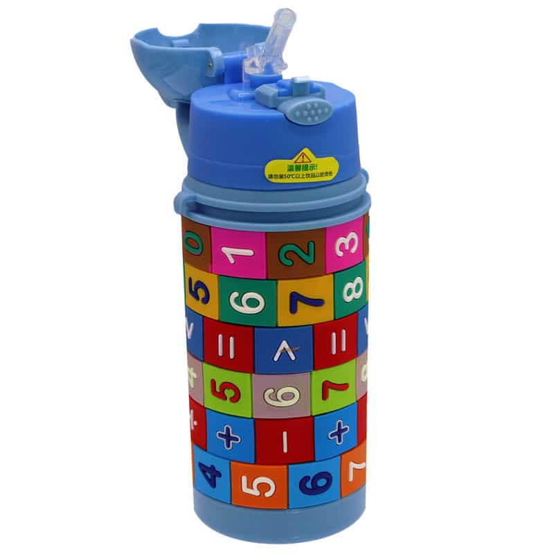 قمقمه خرگوشی آبی طرح اعداد و ریاضی (4)