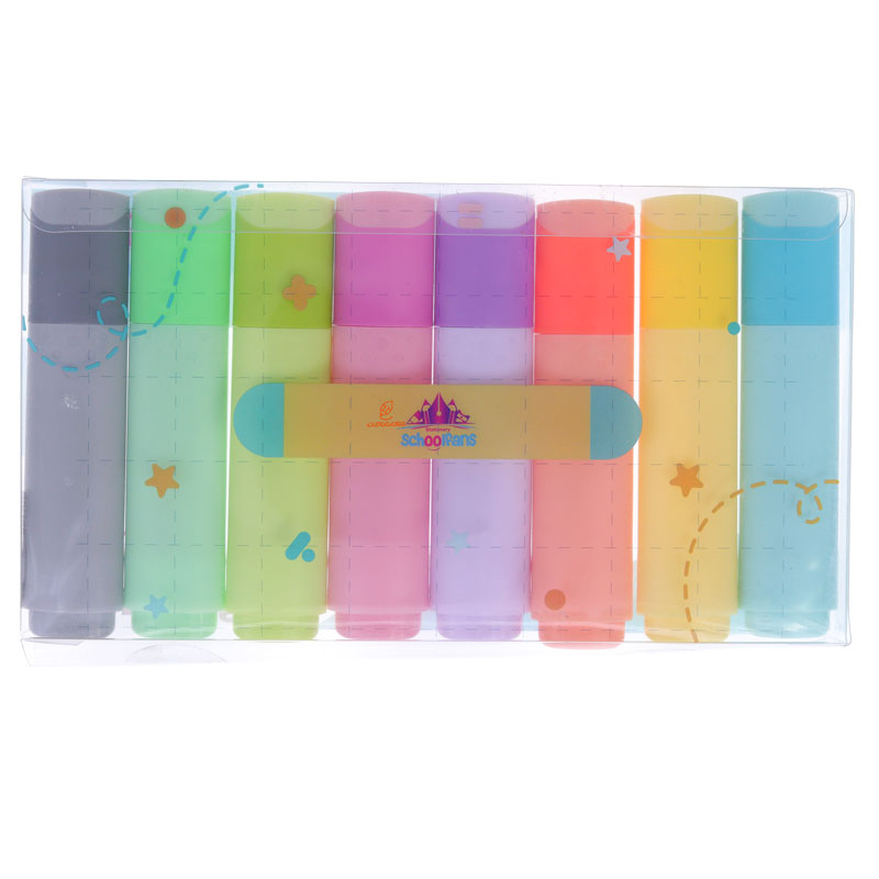 ماژیک علامت گذار پاستلی 8 رنگ اسکول فنس 92315 (3)