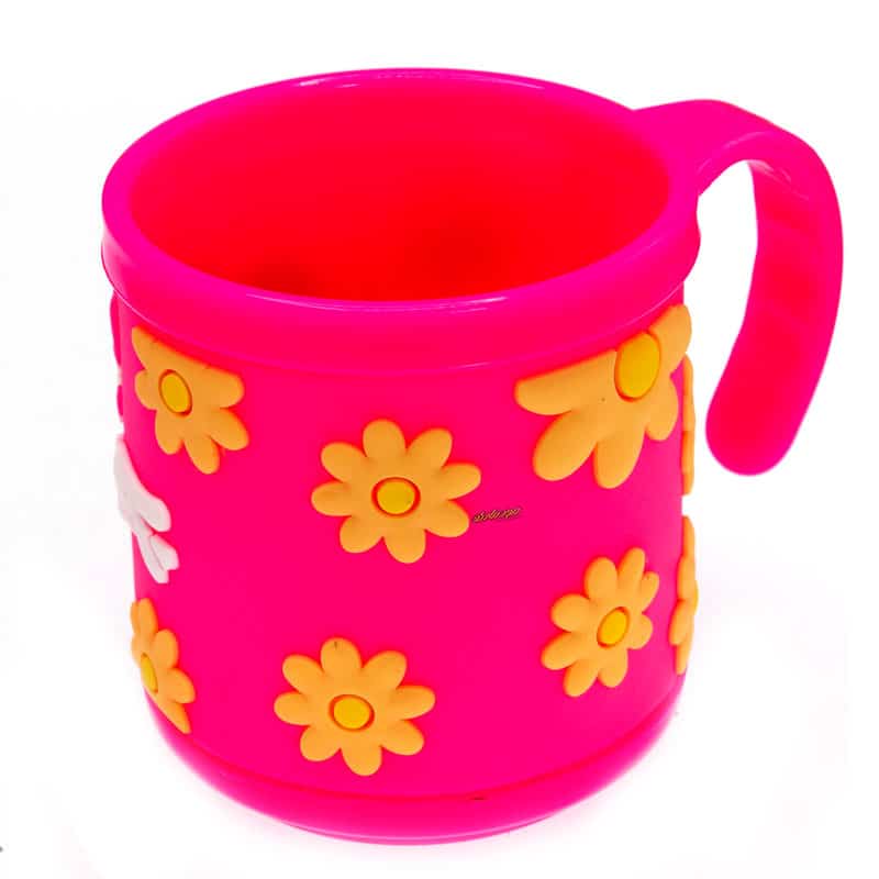 لیوان سیلیکونی کوچک صورتی طرح میکی موس (2)