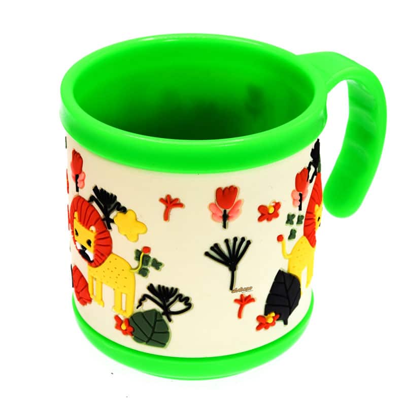 لیوان سیلیکونی کوچک سبز طرح حیوانات (2)