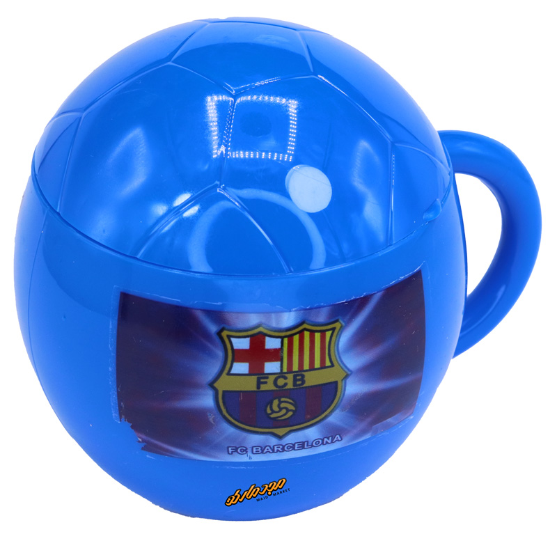 لیوان آبی طرح بارسلونا Home&School