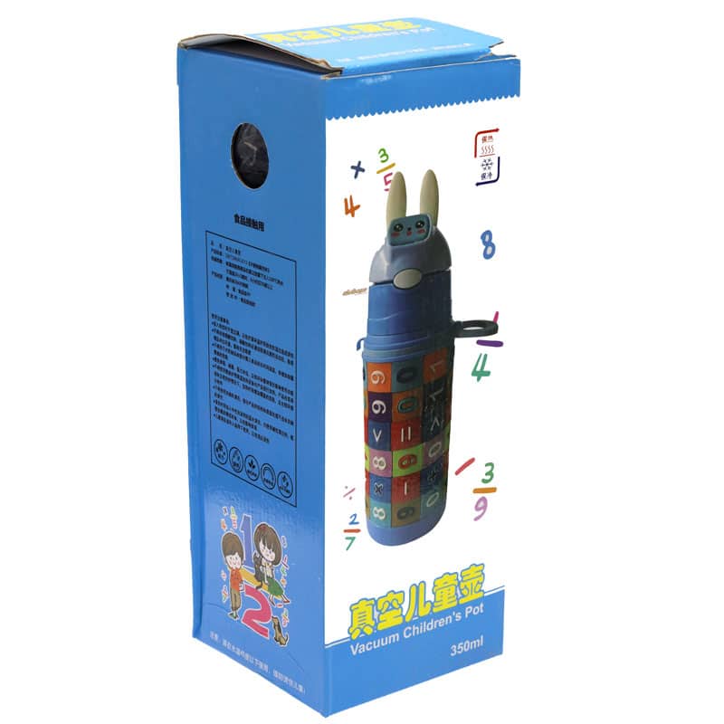 قمقمه خرگوشی آبی طرح اعداد و ریاضی (2)