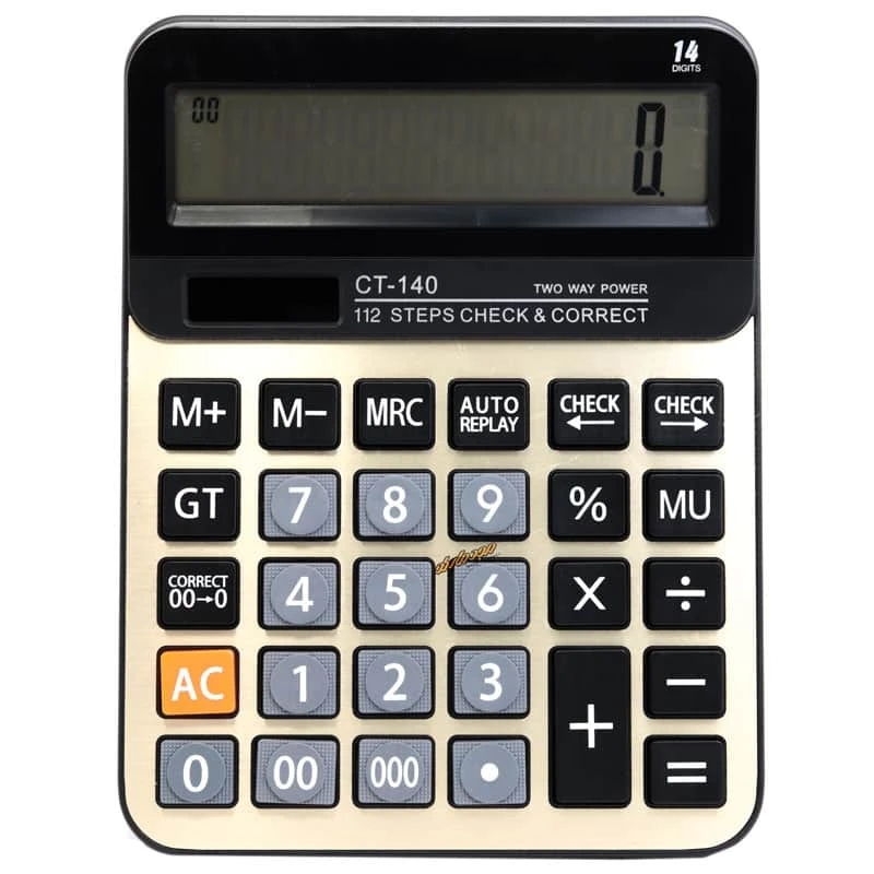 ماشین حساب رومیزی 14 رقم مدل CT-140 (3)
