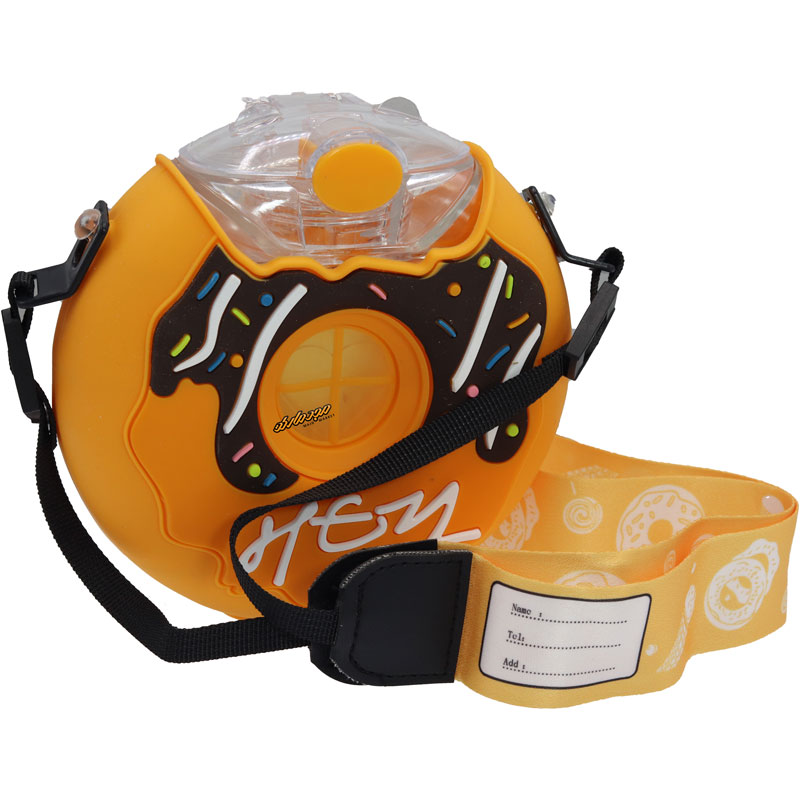 قمقمه نارنجی طرح دونات 130oz