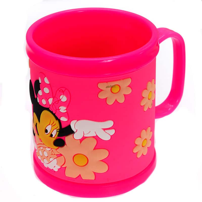 لیوان سیلیکونی بزرگ صورتی طرح میکی موس (1)