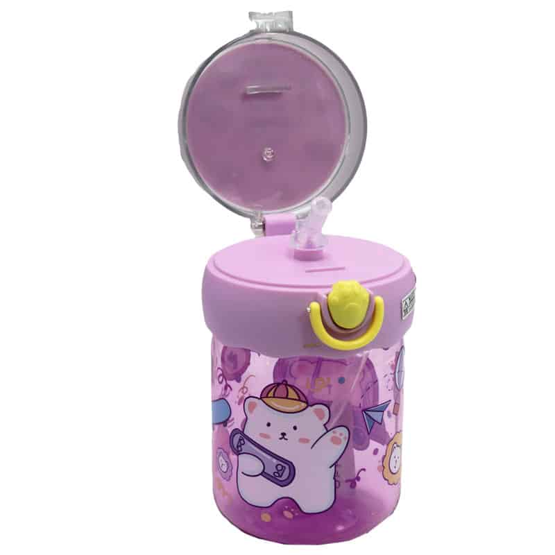 قمقمه بنفش طرح خرس کد 8 (1)