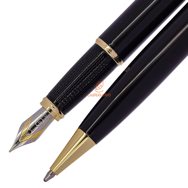 ست خودکار و خودنویس مشکی یوروپن مدل BEE (6)