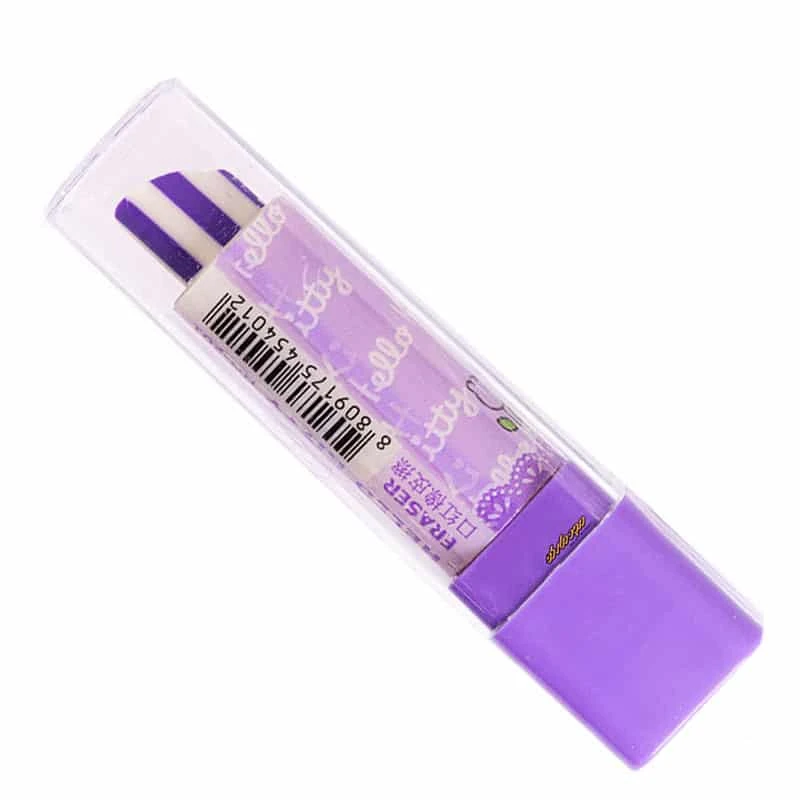 پاک کن فانتزی رژلبی بنفش طرح کیتی HG-201 (2)