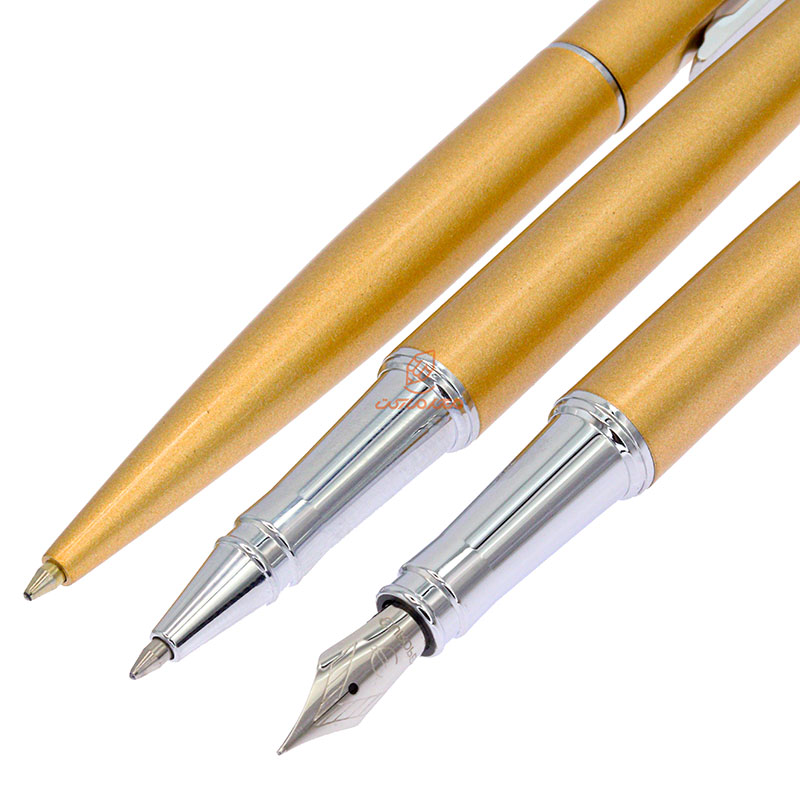 ست خودکار خودنویس روان نویس طلایی یوروپن مدل ENTER (7)