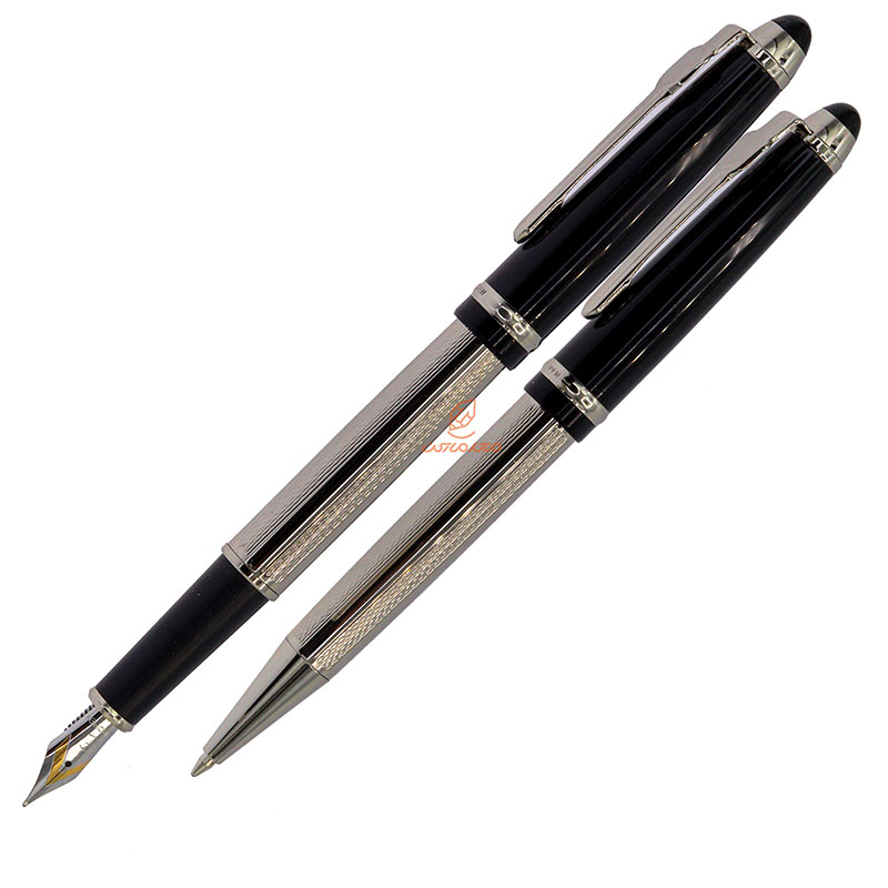 ست خودکار خودنویس نیمه مشکی کروم یوروپن مدل GALLERY (10)