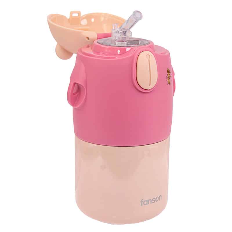 قمقمه صورتی طرح خرس فنسون Fanson (3)