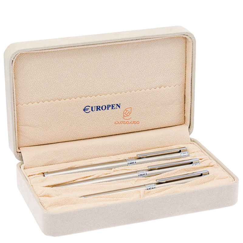 ست خودکار خودنویس روان نویس استیل یوروپن مدل FULL (6)