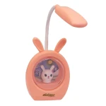 چراغ مطالعه رومیزی HK33222 صورتی طرح خرگوش (4)
