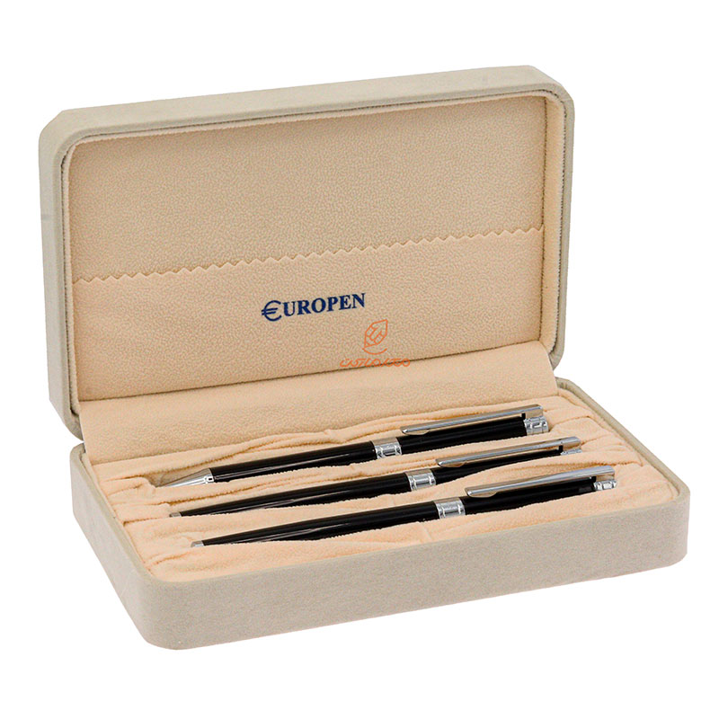 ست خودکار خودنویس روان نویس مشکی یوروپن مدل FULL (6)