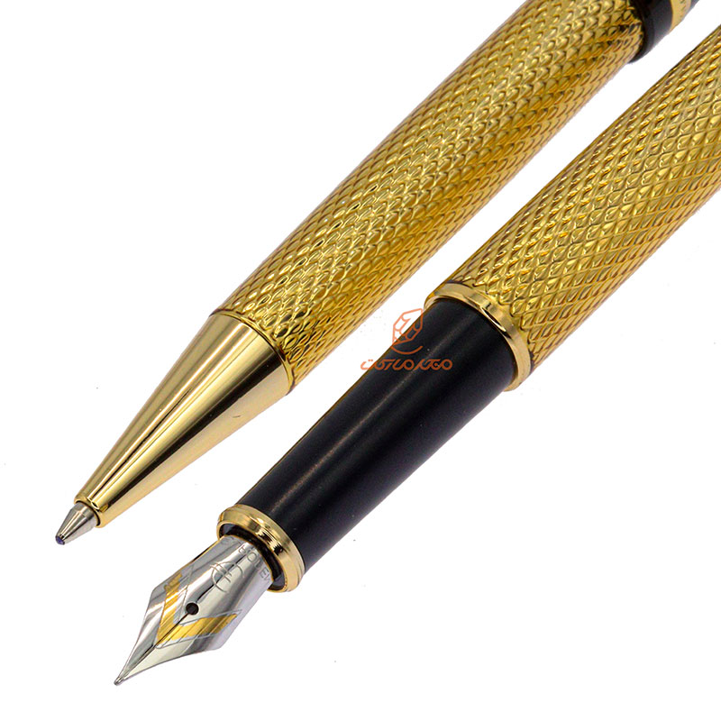 ست خودکار خودنویس نیمه طلایی مشکی یوروپن مدل GALLERY (8)
