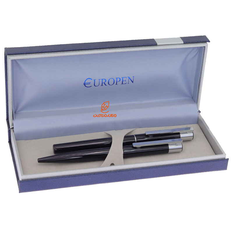 ست خودکار خودنویس مشکی یوروپن مدل ENTER