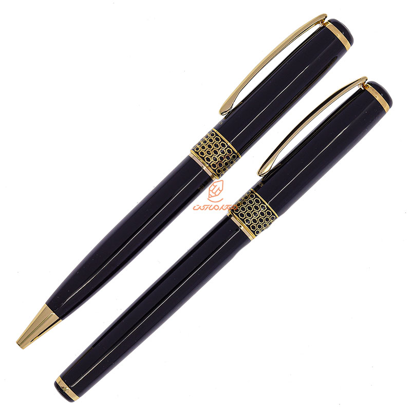 ست خودکار و خودنویس مشکی یوروپن مدل BEE (3)