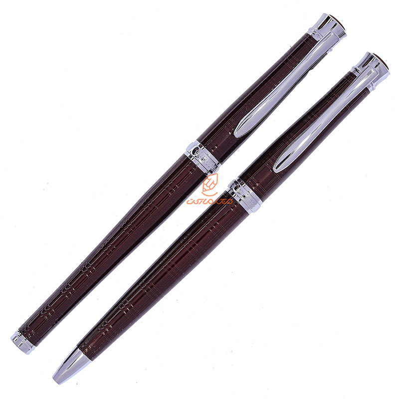 ست خودکار خودنویس قهوه ای یوروپن مدل STAND (2)