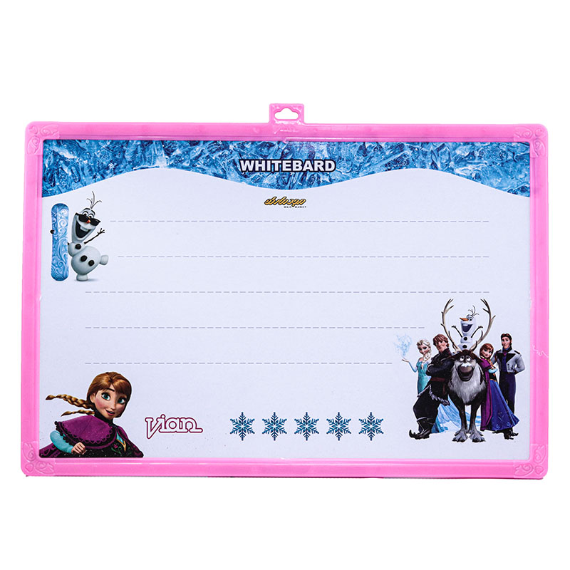 تخته دورو وایت و بلک مغناطیسی طرح فروزن صورتی ویان