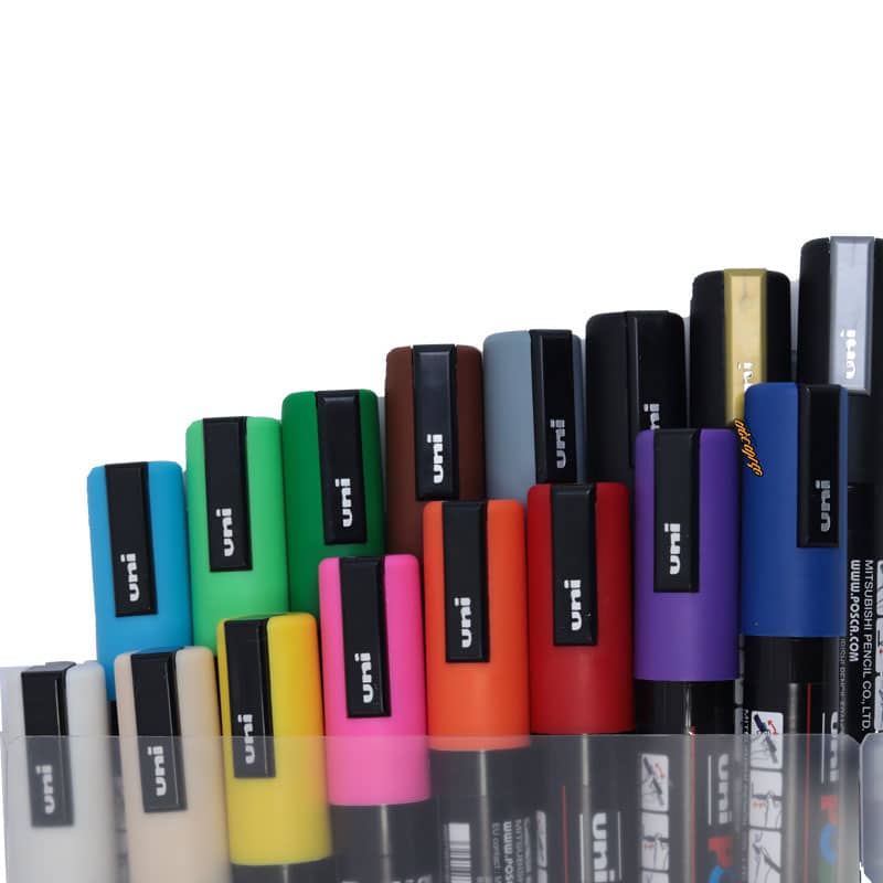 ماژیک 16 رنگ مدل پوسکا نوک (0.9-1.3 میلیمتر) یونی بال