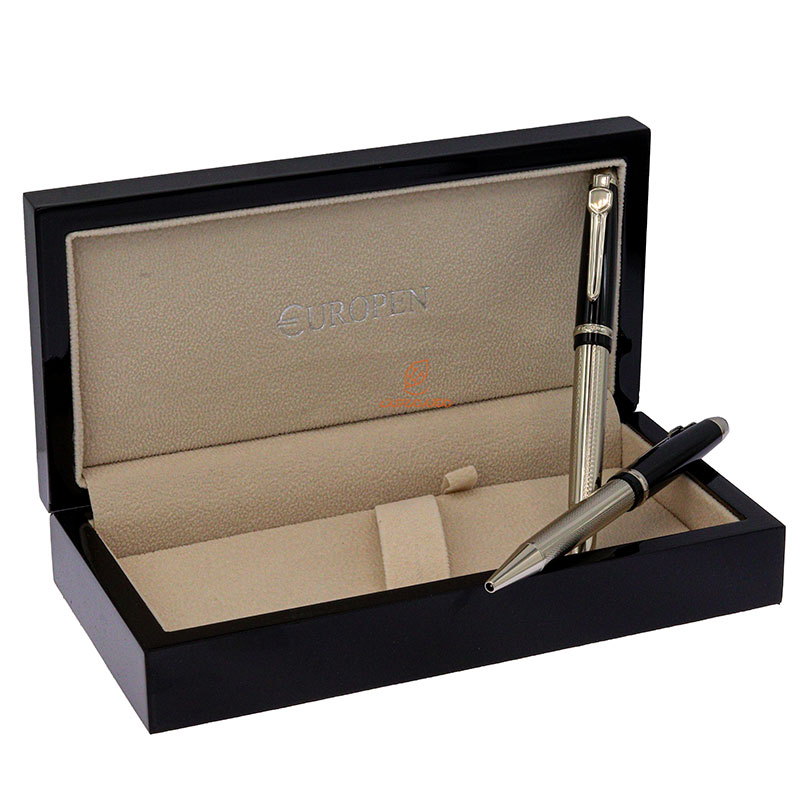 ست خودکار خودنویس نیمه مشکی کروم یوروپن مدل GALLERY (3)