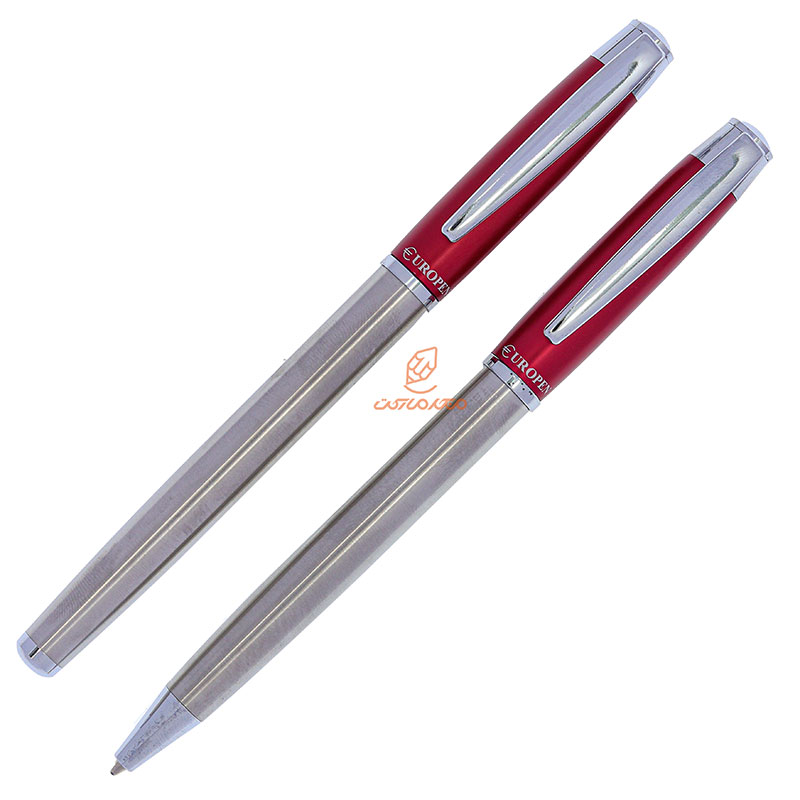 ست خودکار خودنویس قرمز یوروپن مدل SMART (3)