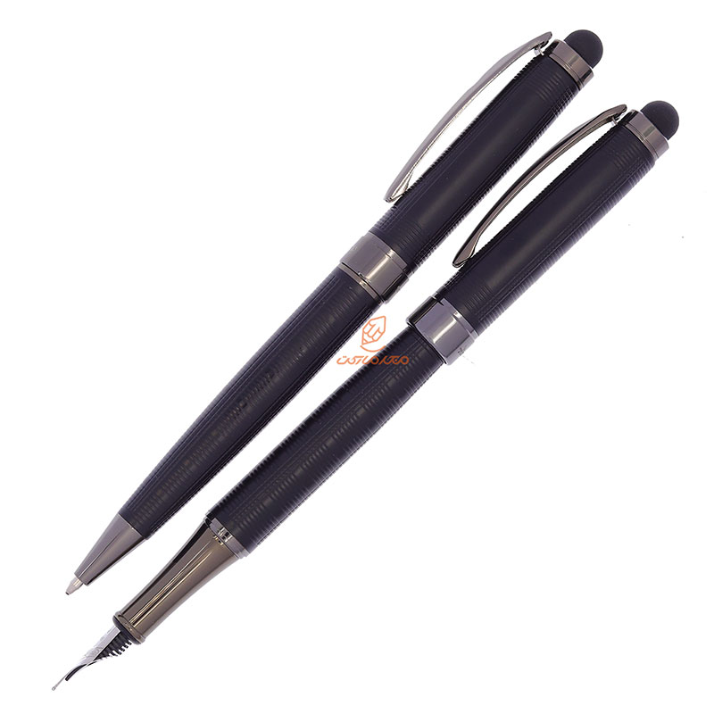 ست خودکار خودنویس مشکی مات یوروپن مدل TOTAK (1)