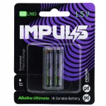 باتری نیم قلمی آلکالاین ایمپالس بسته دو عددی IMPULS (1)