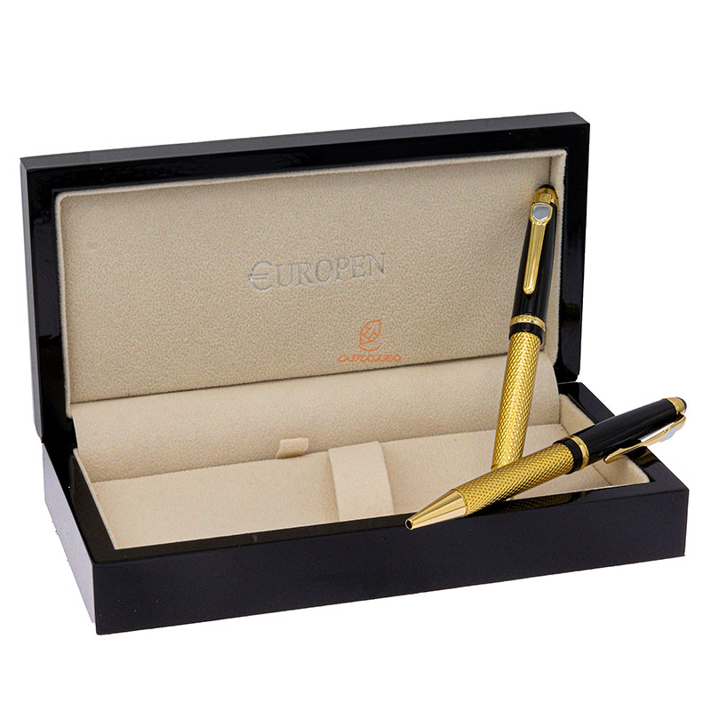 ست خودکار خودنویس نیمه طلایی مشکی یوروپن مدل GALLERY (3)