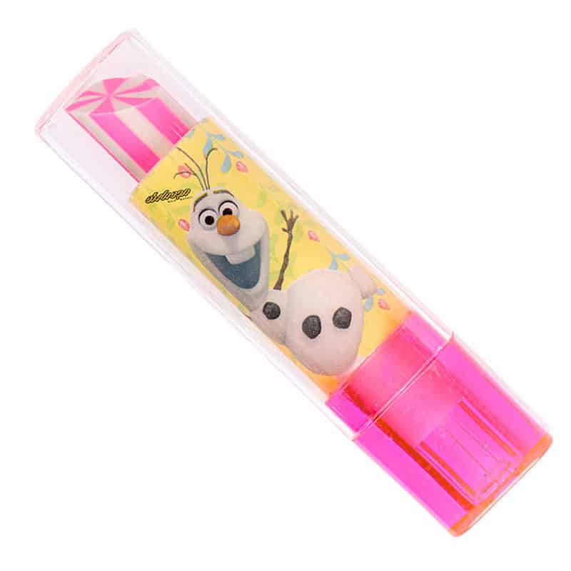 پاک کن فانتزی رژلبی صورتی طرح فروزن ZZ-867D