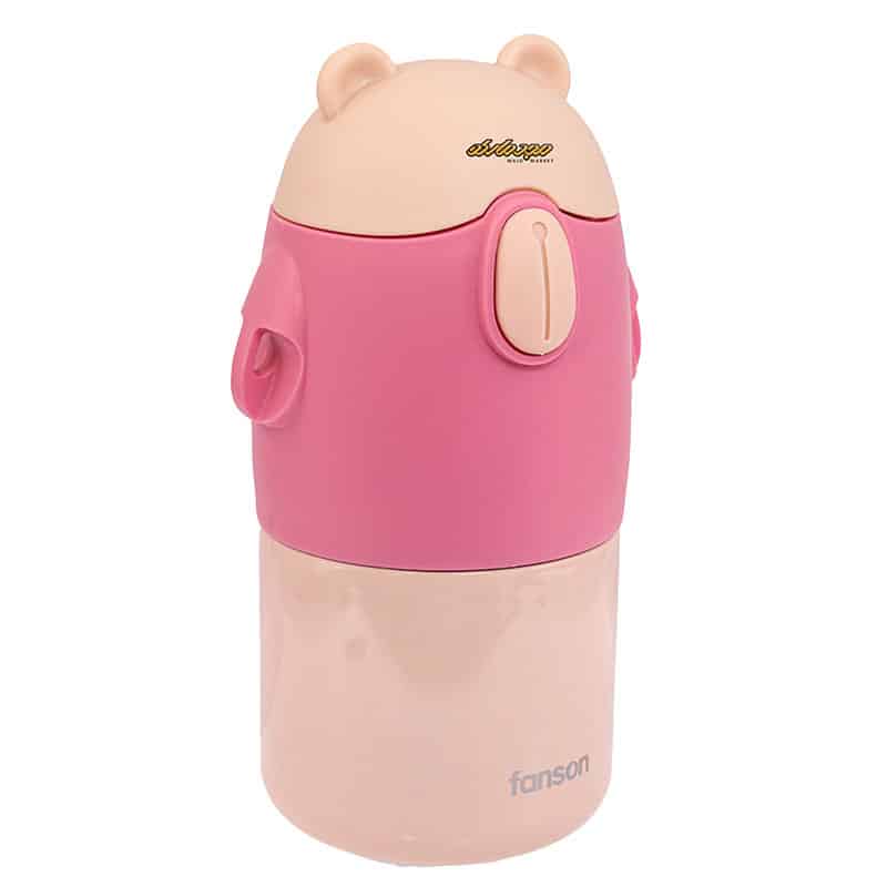 قمقمه صورتی طرح خرس فنسون Fanson (4)