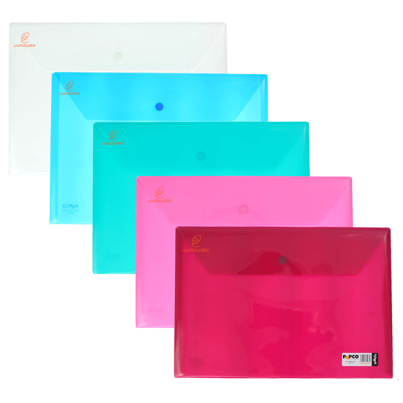 پوشه پلاستیکی دکمه دار A4 کد 105 پاپکو PAPCO (2)