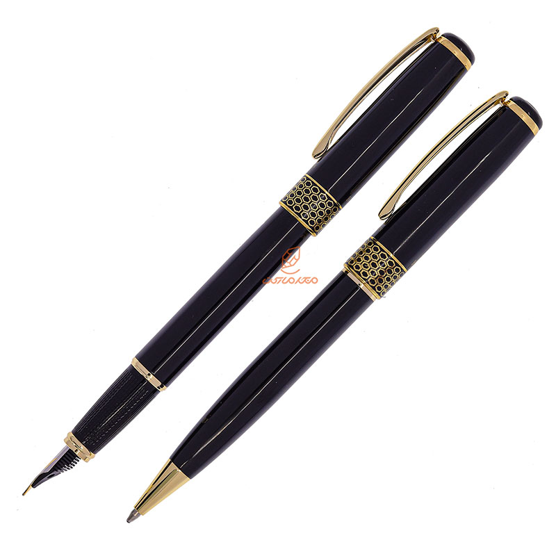 ست خودکار و خودنویس مشکی یوروپن مدل BEE (1)