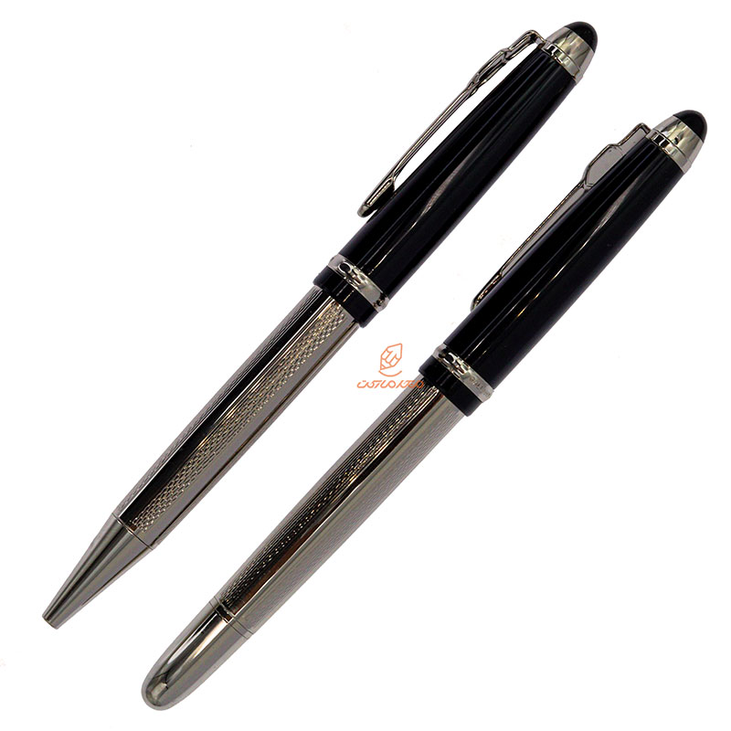 ست خودکار خودنویس نیمه مشکی کروم یوروپن مدل GALLERY (8)