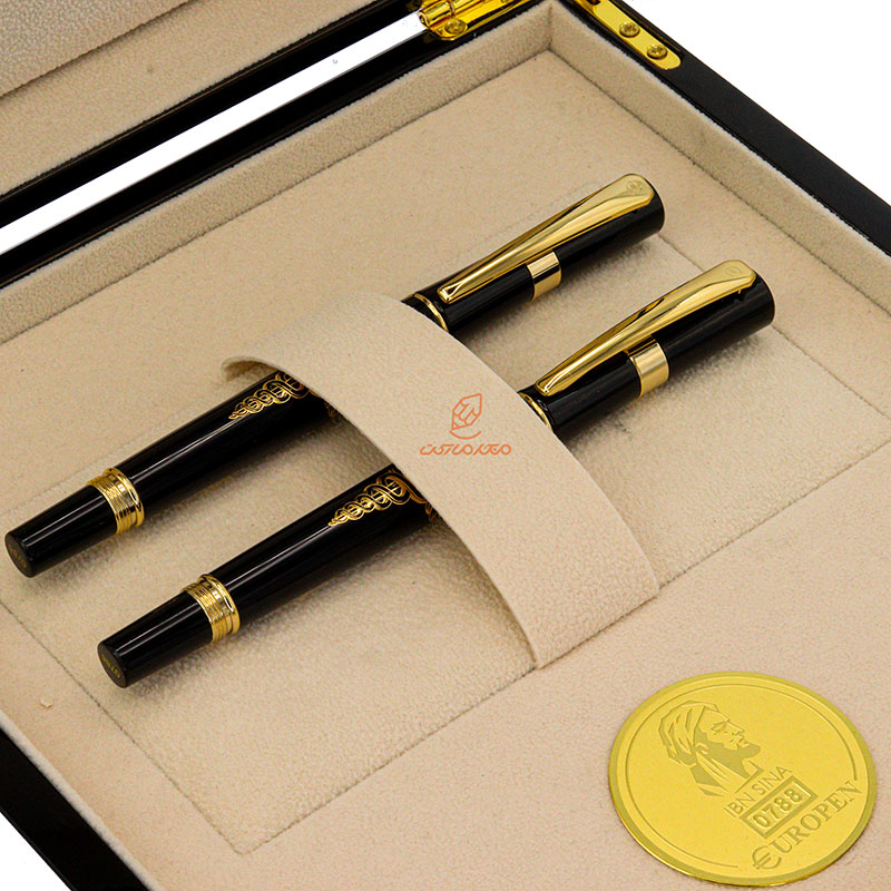 ست خودنویس روان نویس مشکی یوروپن مدل IBN SINA (8)