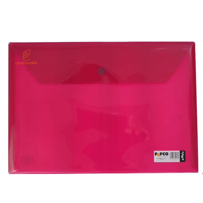 پوشه پلاستیکی دکمه دار A4 کد 105 پاپکو PAPCO (7)