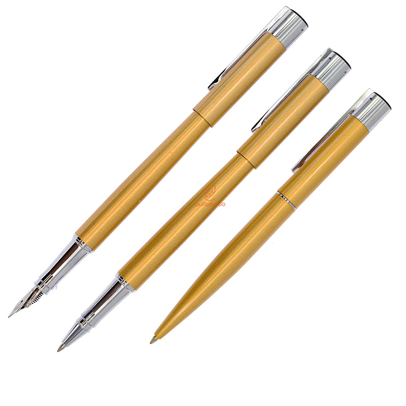 ست خودکار خودنویس روان نویس طلایی یوروپن مدل ENTER (1)