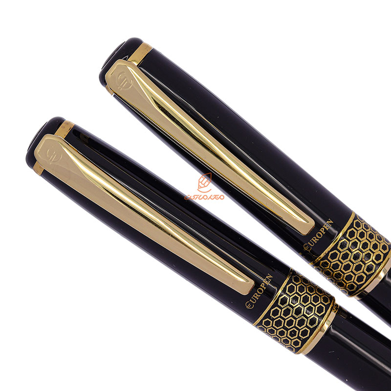 ست خودکار و خودنویس مشکی یوروپن مدل BEE (4)