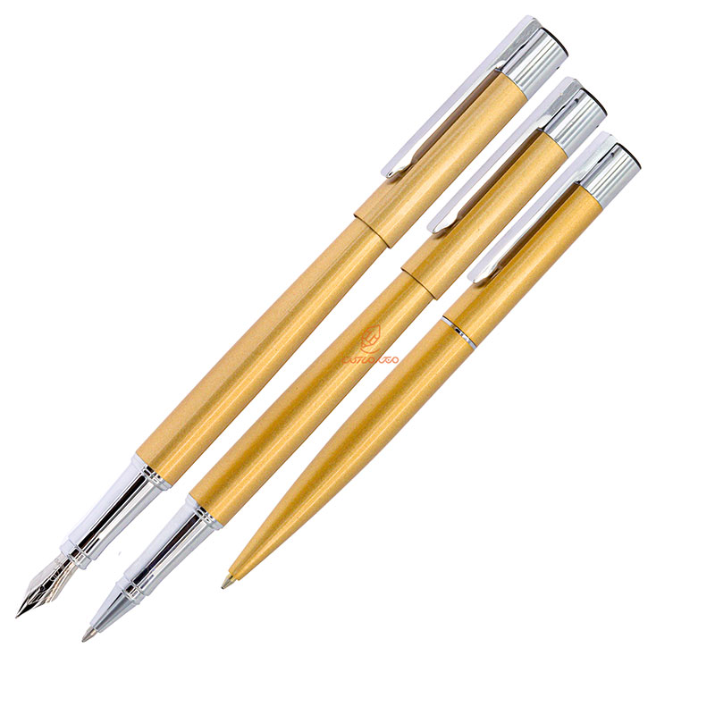 ست خودکار خودنویس روان نویس طلایی یوروپن مدل ENTER (8)