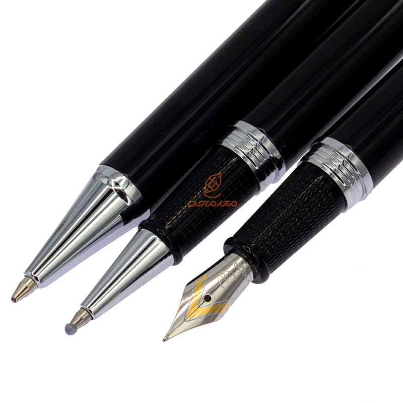 ست خودکار خودنویس روان نویس مشکی یوروپن مدل FULL (3)