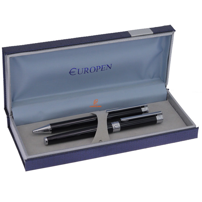 ست خودکار روان نویس مشکی یوروپن مدل FULL