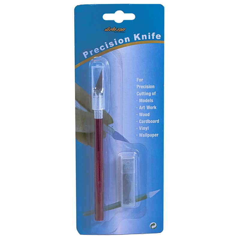 کاتر قلمی 6 تیغ قرمز