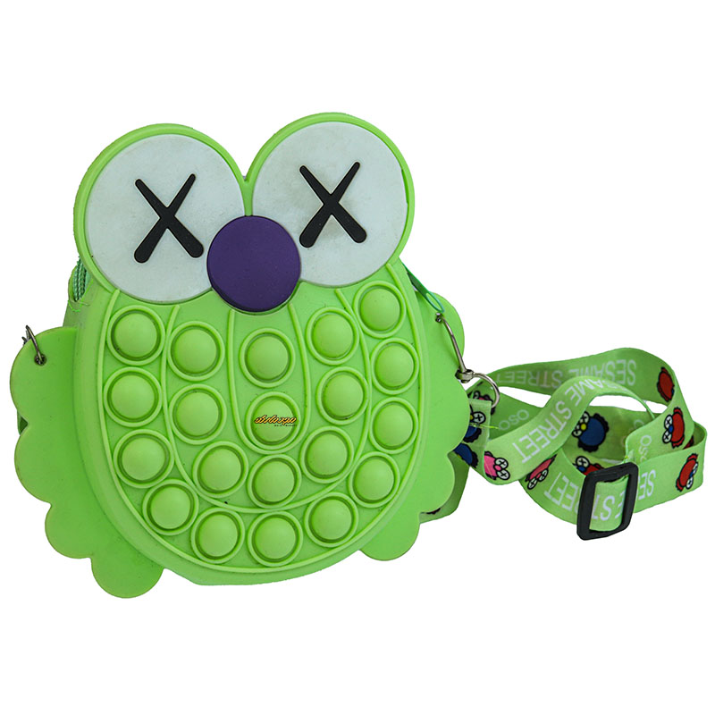 کیف پاپ ایتی سیلیکونی سبز طرح جغد